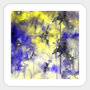 Yellow abstract Sticker